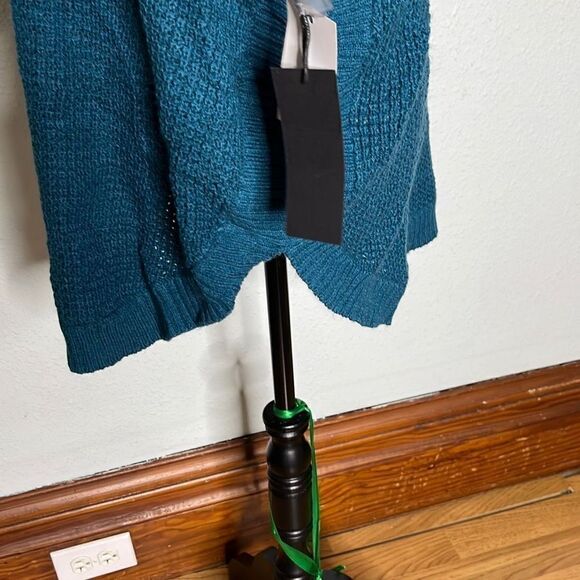 Black Tape Womens Knitted Sweater Drop Shoulder Dark Teal Size X NWT - Picture 3 of 12